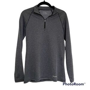 Eddie Bauer Running 1/4 Zip Travex Stripe Pullover | S
